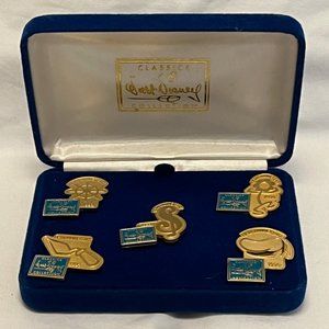 1997 Walt Disney Classics Collection (WDCC) - 5 Pin Set - Fifth Anniversary